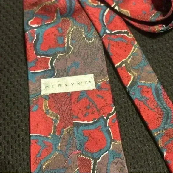 Vintage Mervyn’s Men’s Abstract Tie - Picture 4 of 6